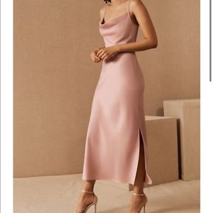 BHLDN Cali satin midi dress